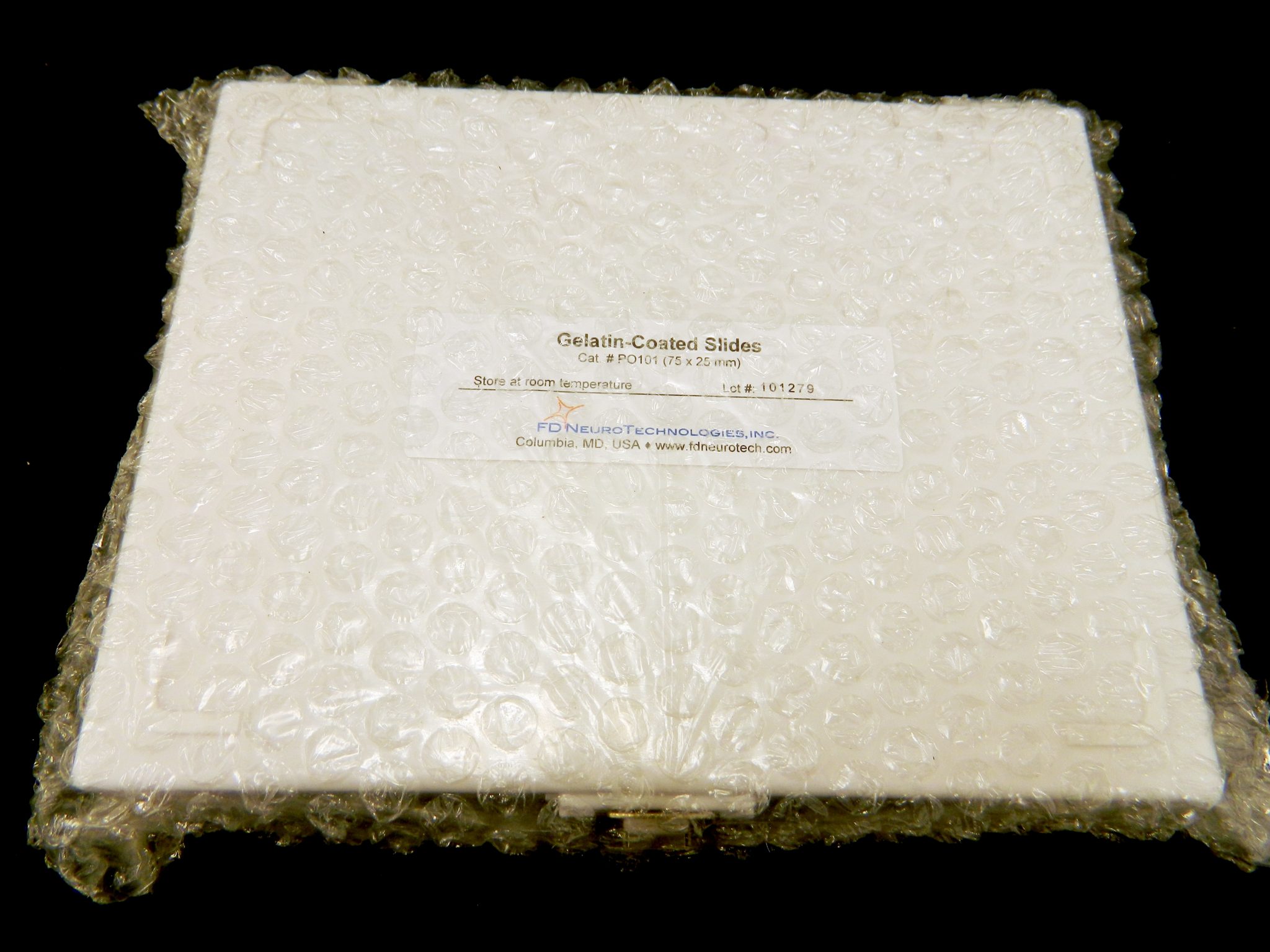 GelatinCoated Microscope Slides (75X25 mm) FD Neuro Technologies, Inc.